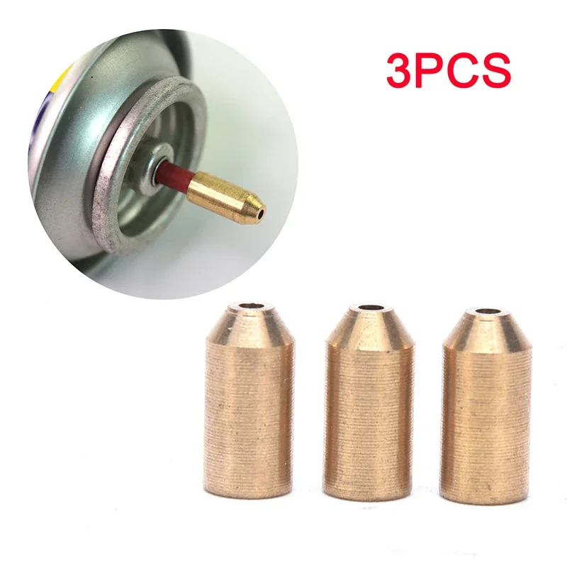 3pcs Gas Refill Adapter for Lighters Stove Outdoor Hiking Camping Stove Adaptor