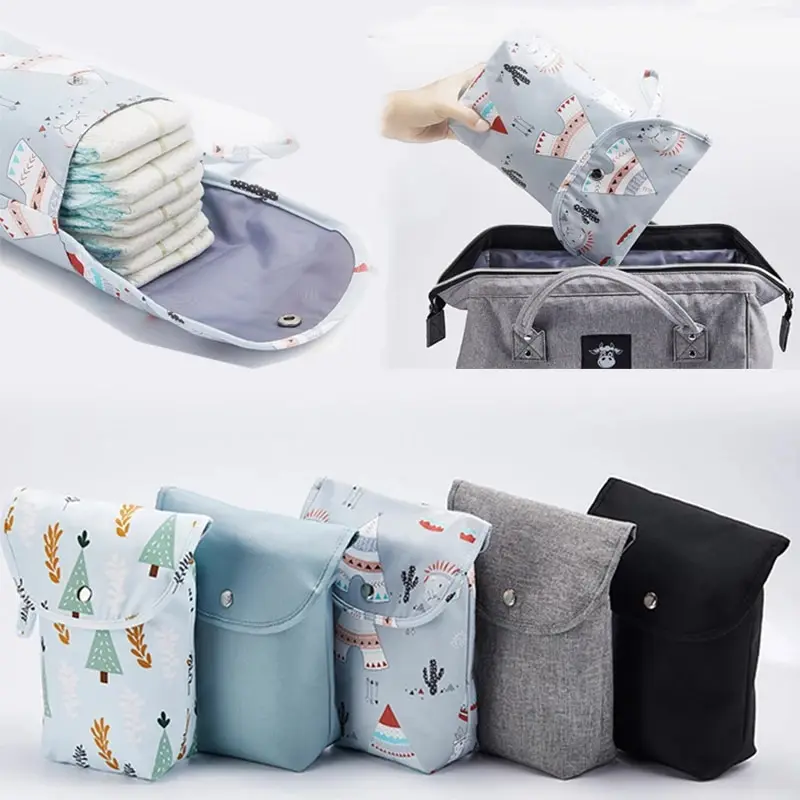 

Baby Diaper Bag Waterproof Wet Dry Pack Mummy Storage Pouch Nappy Organizer Insert Tote Purse Travel Stroller Carry Bag
