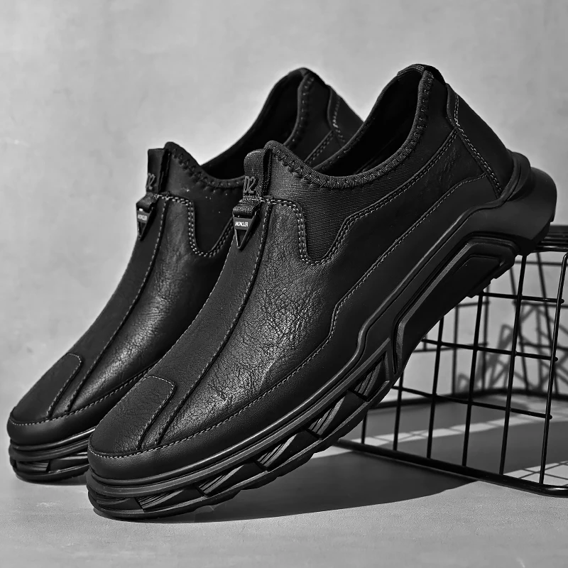 Mocassini classici da uomo nuovi scarpe Casual da esterno versatili scarpe da viaggio da trekking scarpe da uomo in vera pelle antiscivolo consegna gratuita