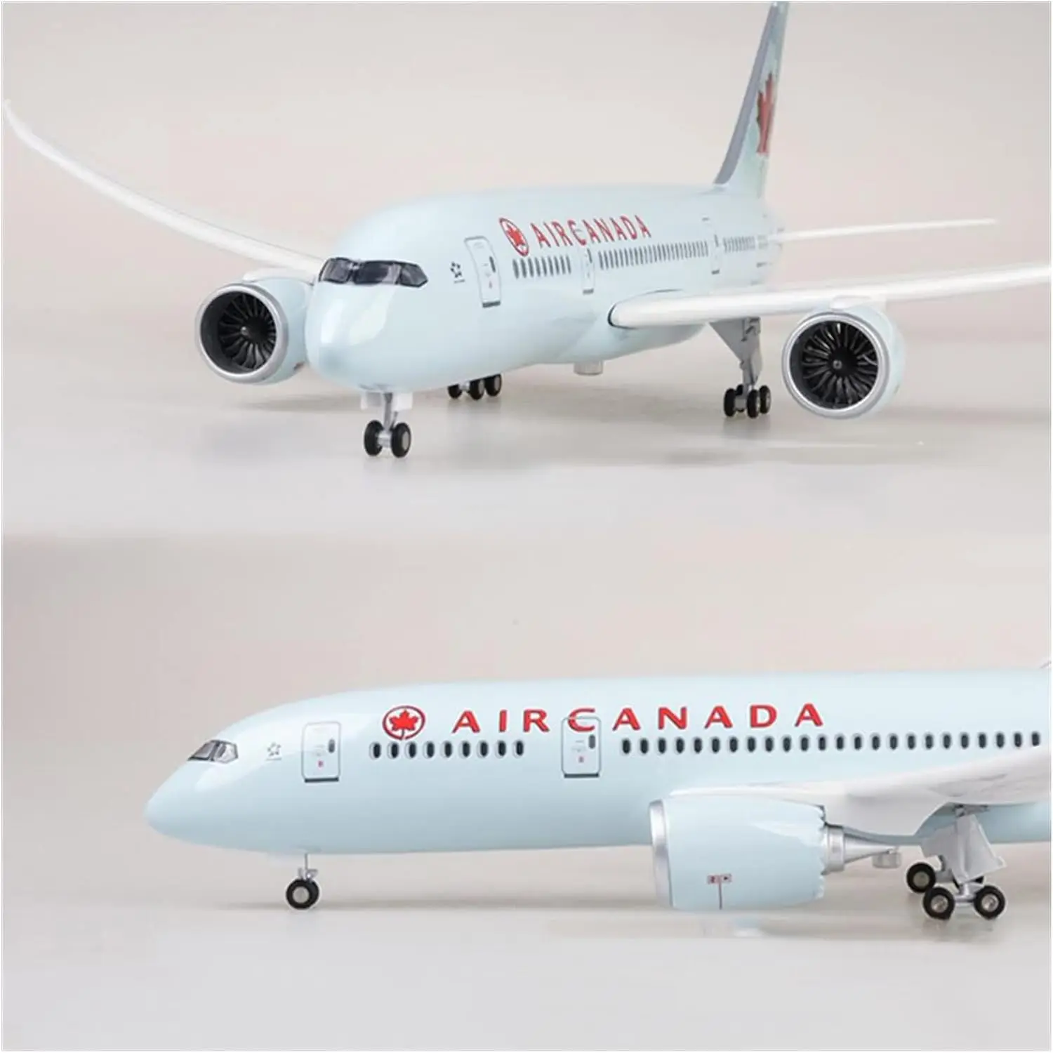 

1:130 Scale 43cm Canadian Jet Boeing 787 Aircraft Model Kit Die-cast Display Aircraft with LED Lights (touch or voice activated)