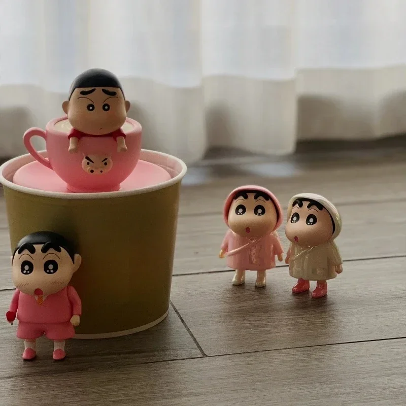 

Чайная карандаш Shin-chan, ручная Милая настольная декорация, ПВХ модель куклы, волчок, игра, анимация, ручная работа, подарок на день рождения, игрушки для девочек