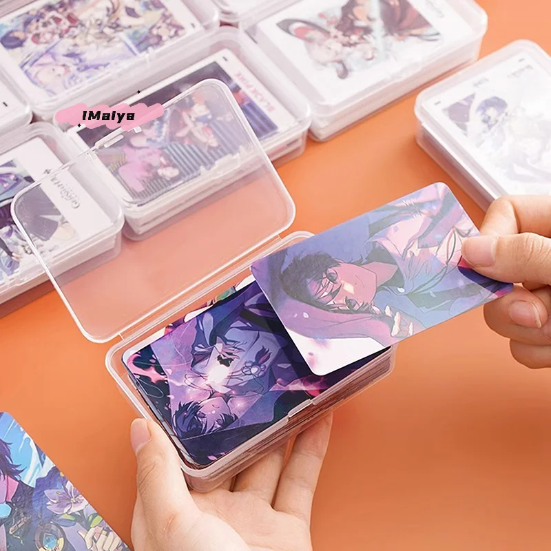 M-1/3pcs Transparent Plastic Boxes Playing Cards Container Storage Case Games Card Organizer Board Poker Game Card Packing Box