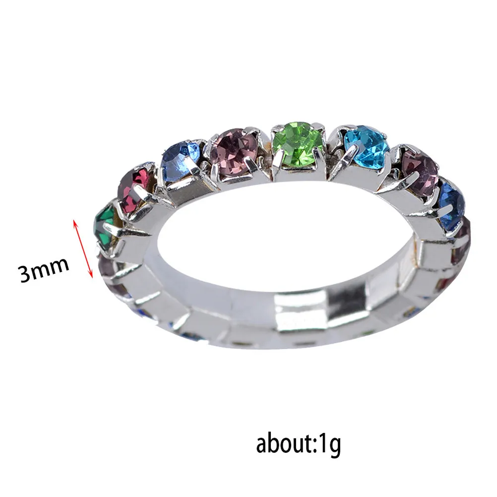Anillo para los dedos de los pies para mujer, joyería elegante y exquisita con diamantes de imitación, 5 coloridos y 5 blancos, adecuados para regalo de fiesta