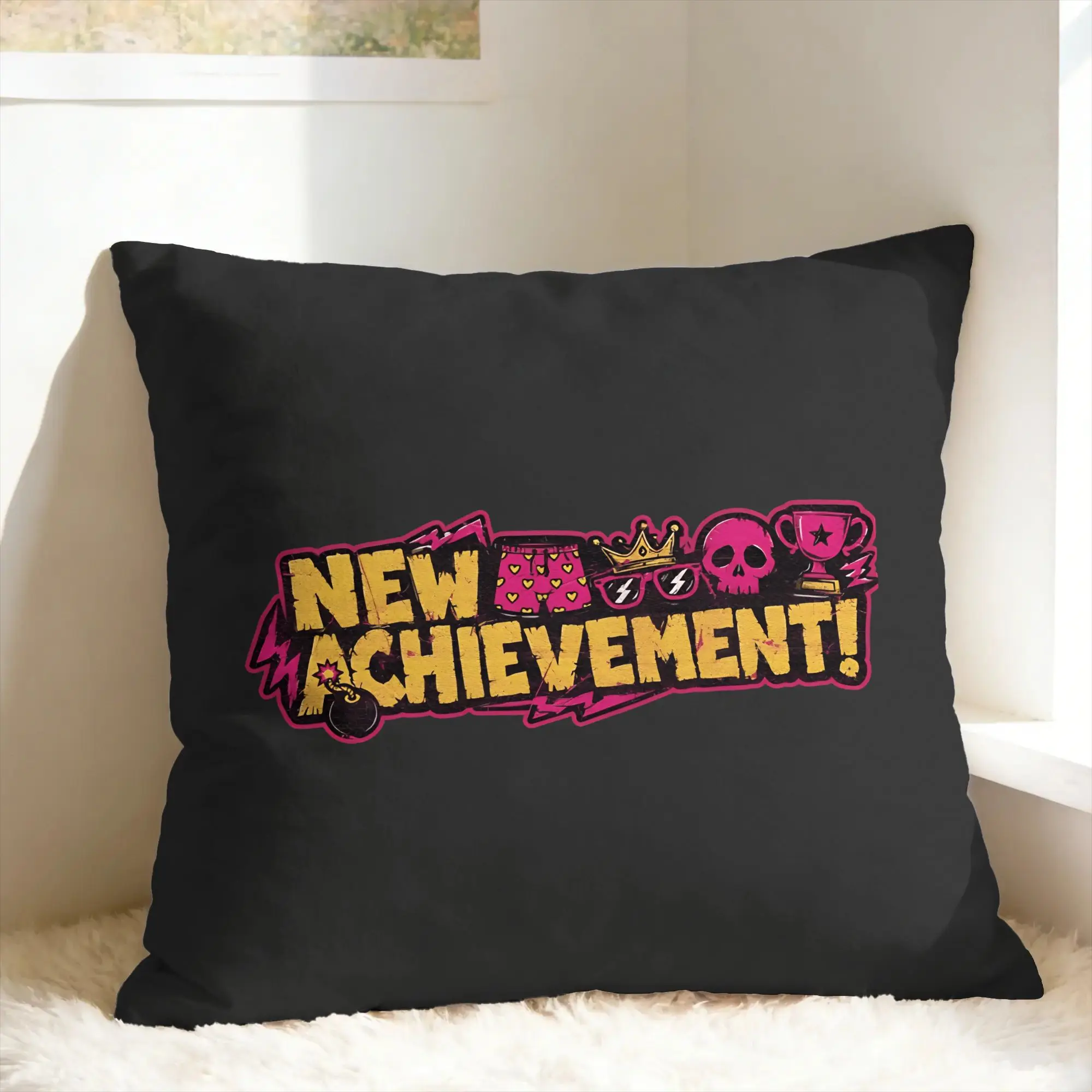 Dungeon Crawler Carl New Achievement Pillow Case  Funny Pillow Cover Print Pillowcases For Sofa Car Home Decor