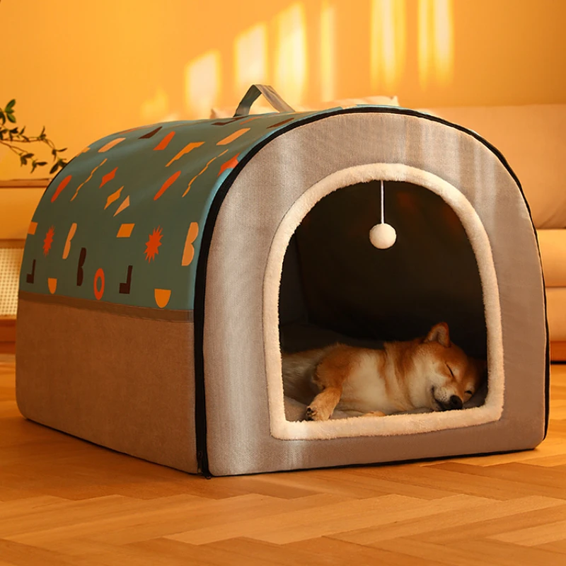 Dog house, warm in winter, large dog bed, removable and washable cat house, all-purpose dog house, pet bedding