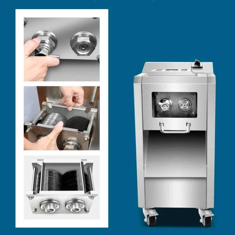 Electric Commercial Meat Slicer Vegetable Cutting Machine Pork Lamb Beef Food Chopper Meat Cutting Machine
