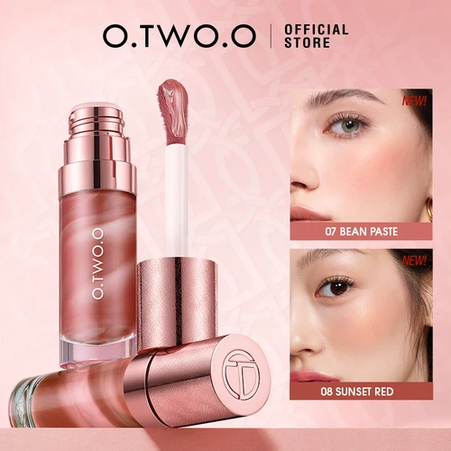 O.TWO.O-colorete líquido para la cara, colorete hidratante de larga duración, Natural, sedoso, sin peso, mate de alto pigmento, maquillaje facial
