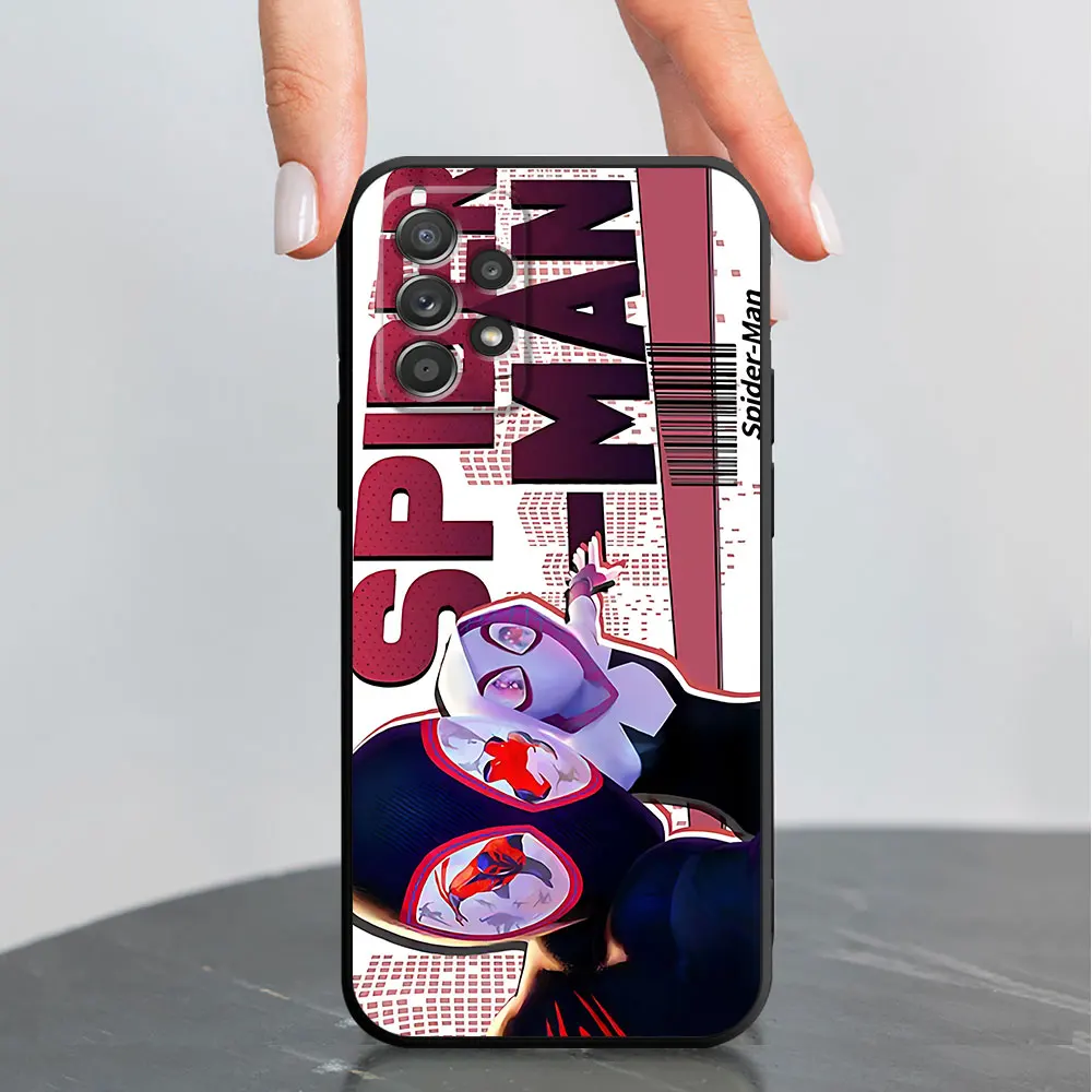 Luxury Phone Case for Samsung Galaxy A10s A40 A10 A70 A54 A34 A03s A04s A02s A02 A01 A50 A03 Marvel Spider Man Gwen lover Cover