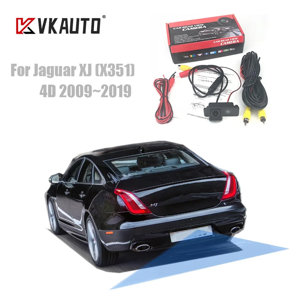 

VKAUTO Rear View Camera For Jaguar XJ X351 4D saloon 2009~2019 CCD HD Reversing Backup Parking Camera Night Vision Waterproof