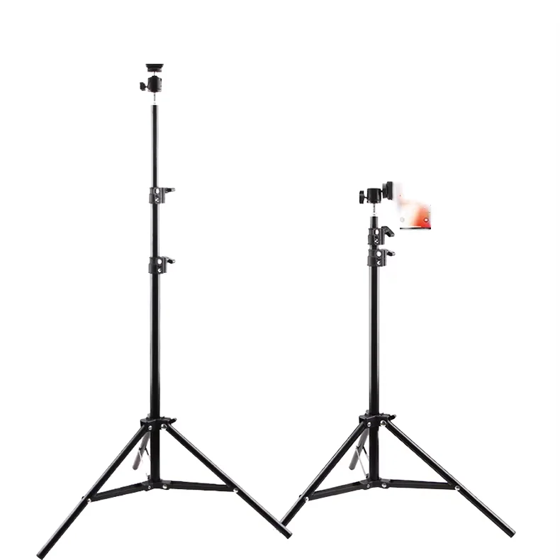 

1.6 m filled lamp holder, mobile phone tablet, live bracket, folding metal floor tripod, mobile phone ring, light metal tripod.