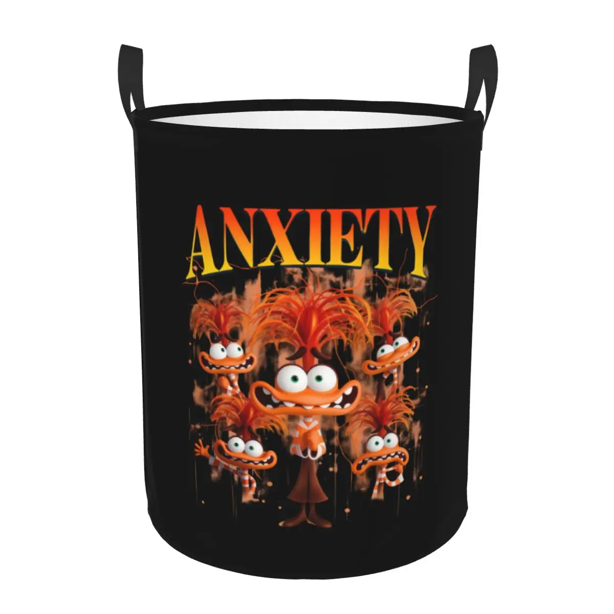 Anime Inside Out Anxiety Laundry Hamper Large Clothes Storage Basket Cartoon Toys Bin Organizer for Nursery
