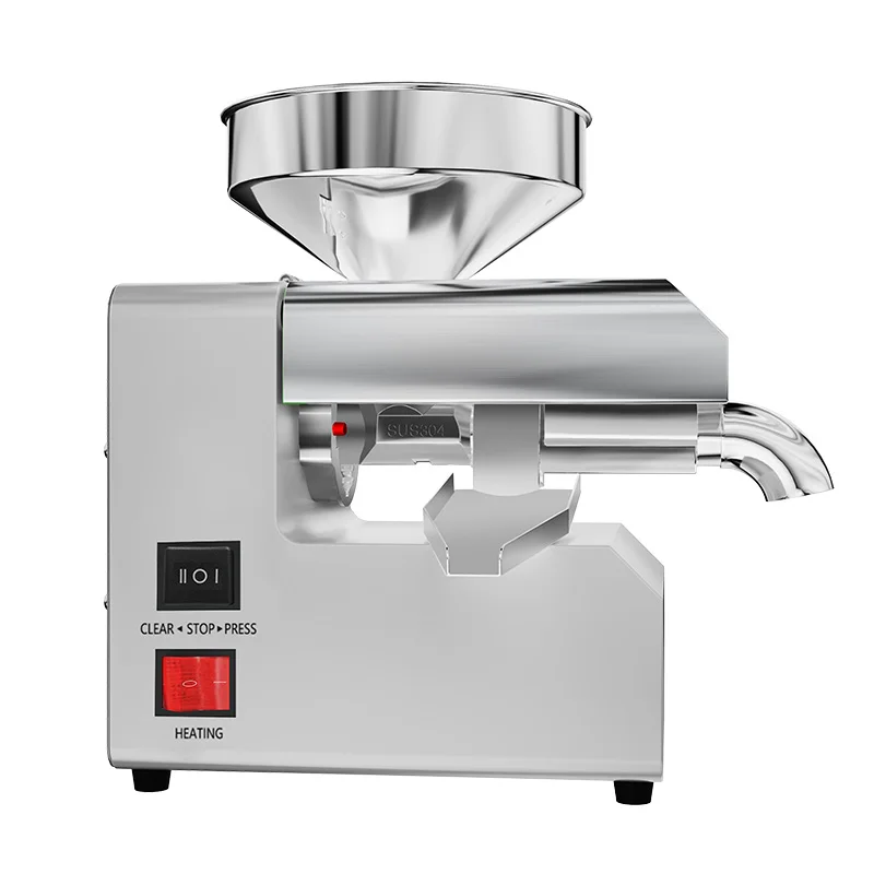 R6 Oil Press Machine Home Use Cold Press for Nuts Seeds Avocado Coconut Almond Olive Juicer Extractor Machine