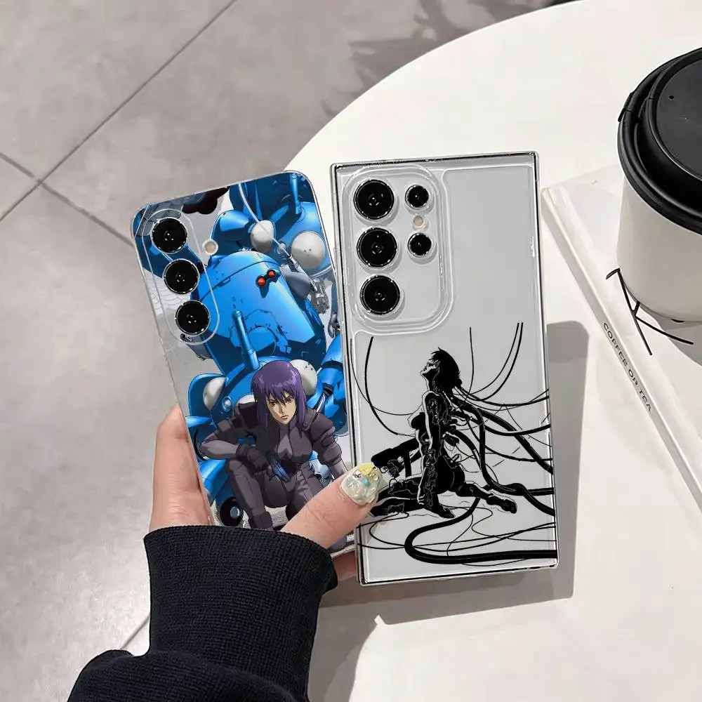 Ghost In The Shell Motoko Kusanagi  Phone Case Transparent Silicone Soft For Samsung S25,S24,S21,S22,S23,S30,Ultra,S20,Plus,Fe