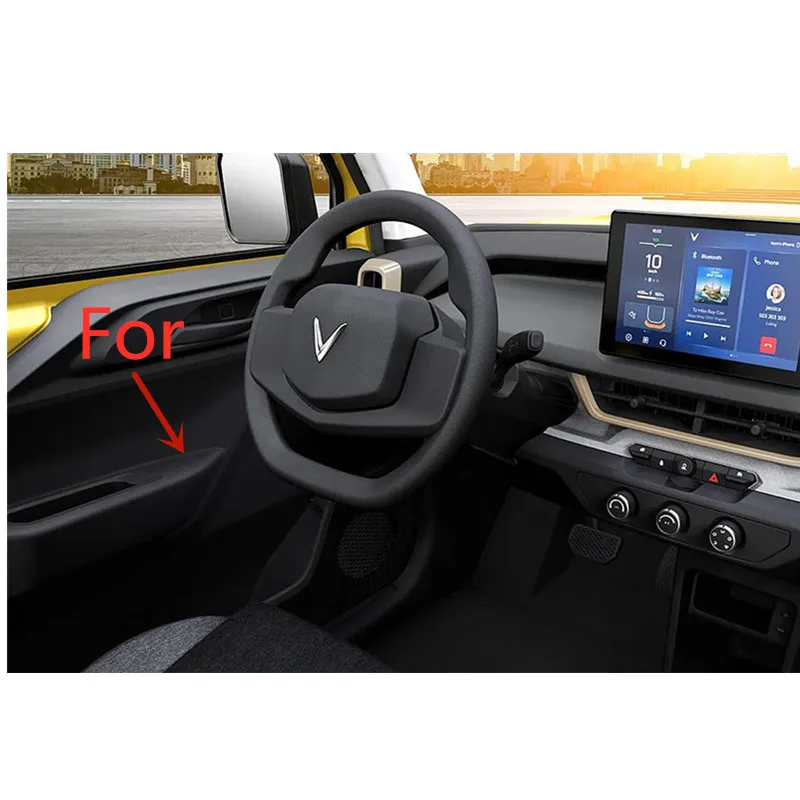 For VinFast VF 3 VF3 2024 2025 Interior Car Accessories Window Motor Armrest Sticker Cover Trim ABS Imitation Carbon Fiber #4