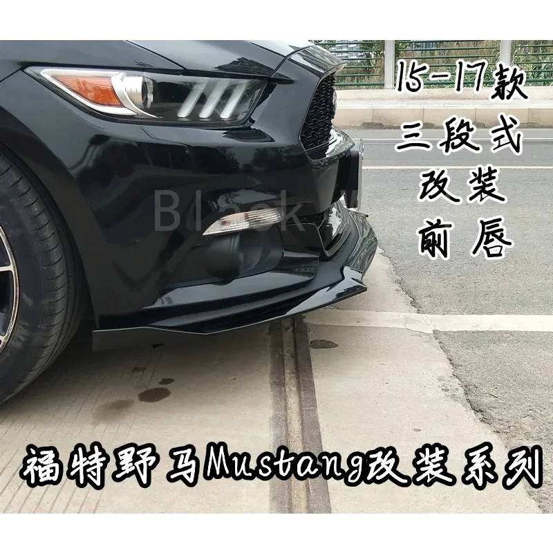 Front bumper diverter spoiler crash front lip For Ford MusTang 2015-2017