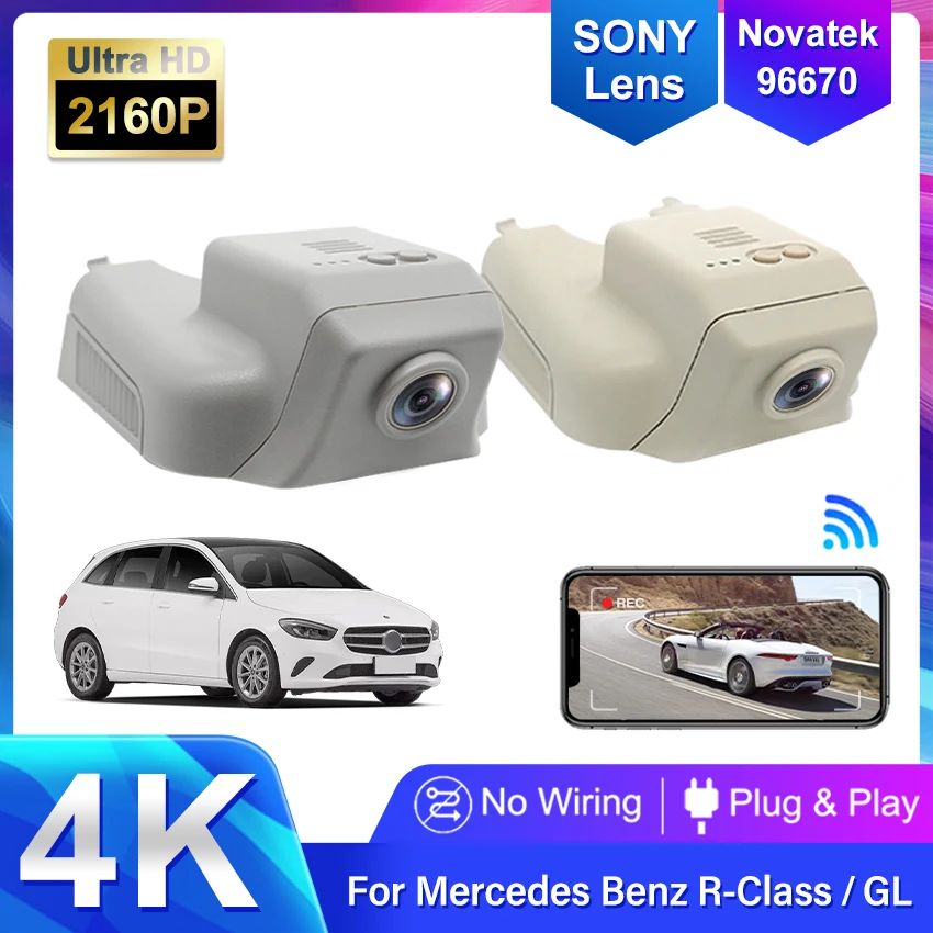 4K Dashcam 2160P New Car Dvr Dash Cam Recorder for Mercedes Benz R Class w251 R350 R400 GL x164 x166 ML w164 w166 GL450 ML35044