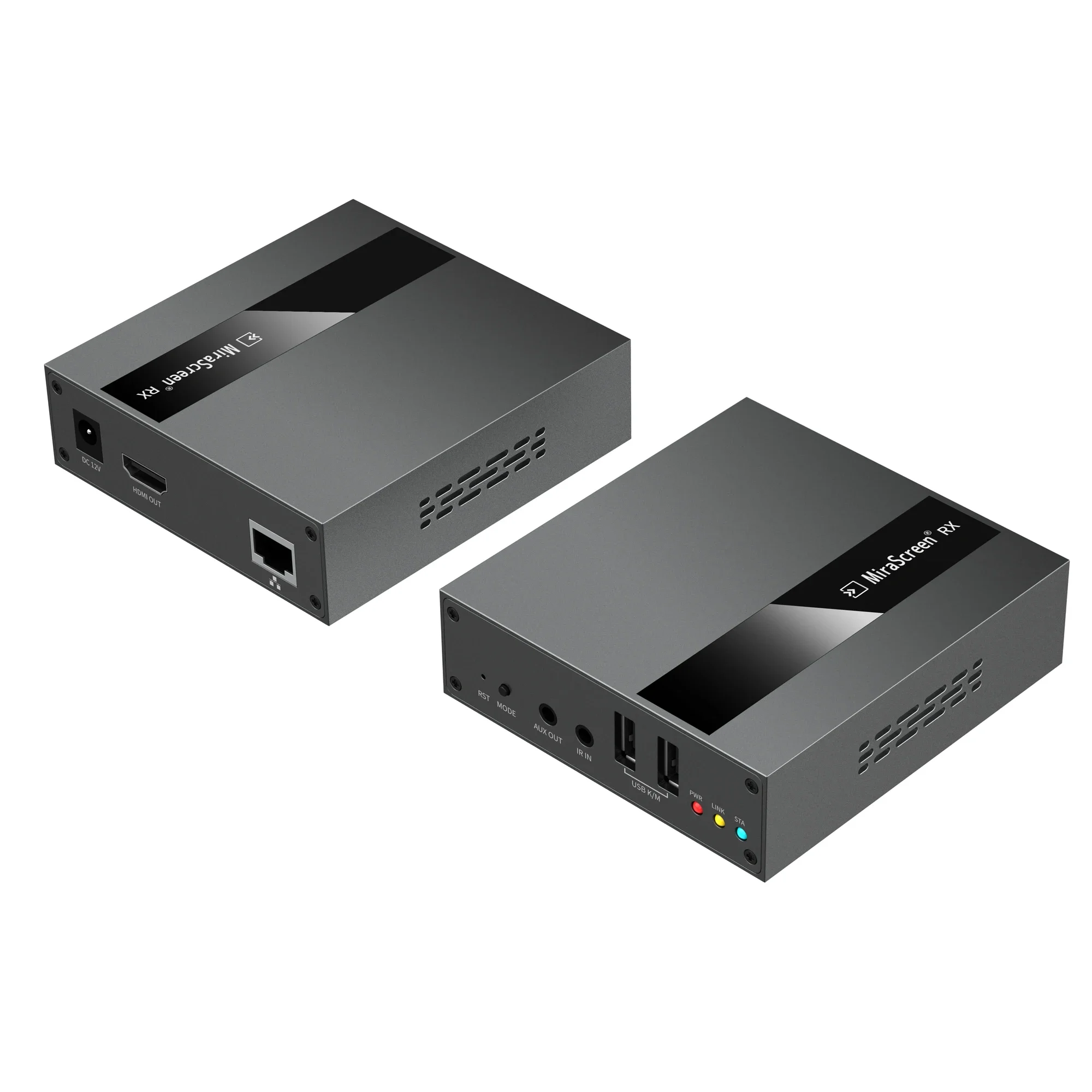 R14 4K Presentation System Multiviewer Dual Screens Airplay Miracast Video Sender Transmitter Receiver HDMI KVM Cable Extender