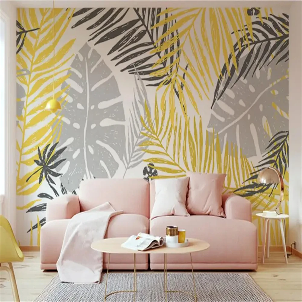 

custom Nordic Creative 3D Wall Painting Bedroom Background Modern Living Room Sofa Wallpaper Personality Decorative Wall Paper