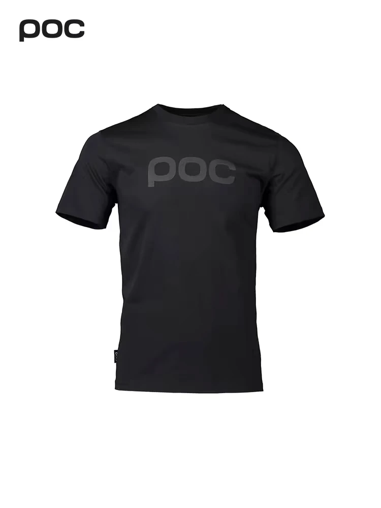 poc24 new cycling T-shirt cotton printed log comfortable loose men's and women's short sleeve tops