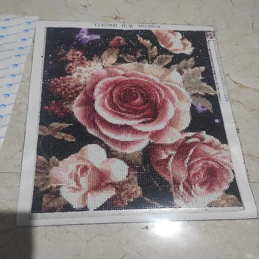 5D Diamond Mosaic Painting, DIY Diamond Embroidery Painting, Cross Stitch, 0.1 USD