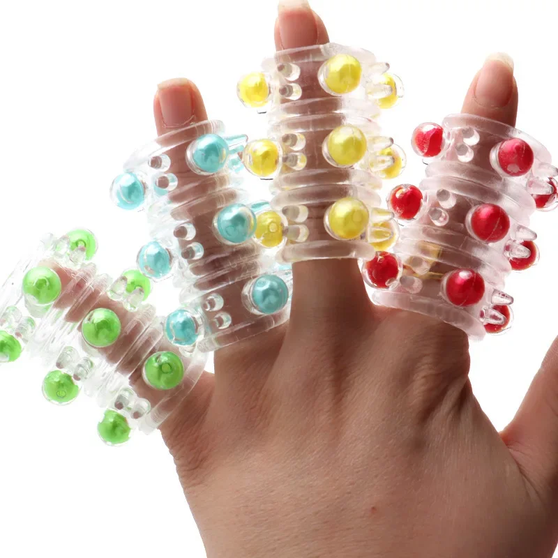Anillo de silicona suave para pene, preservativos acanalados, manga extensora para agrandar el pene, eyaculación, Juguetes sexuales eróticos para