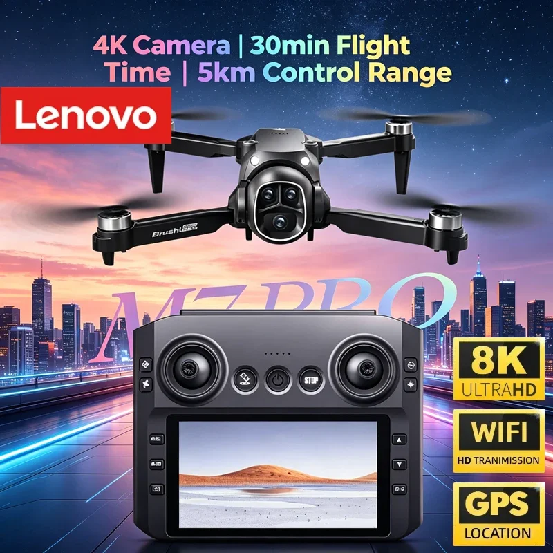 

Lenovo M7 Drone | 8K Dual Camera, Professional HD Aerial Photography, WiFi FPV, Foldable Portable RC Quadcopter