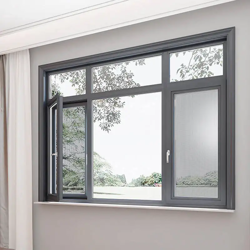 Ventanas Dobles Fanchen 105, Aluminio con Puente Térmico Roto, Configuración de Vidrio de Baja Emisividad, Ahorro de Energía, Aislamiento Acústico, Tamaño