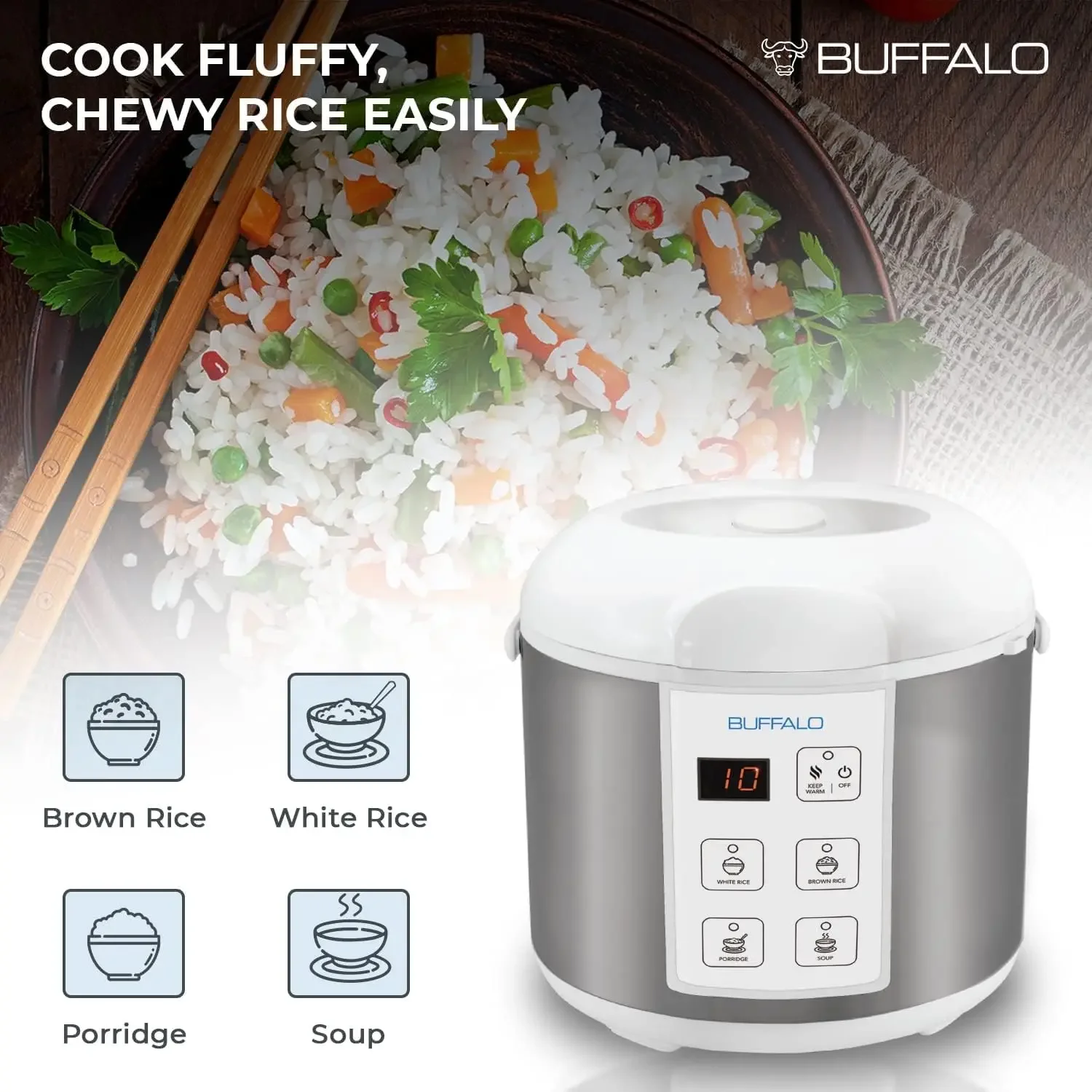 Smart Cooker 5-Cup by Buffalo