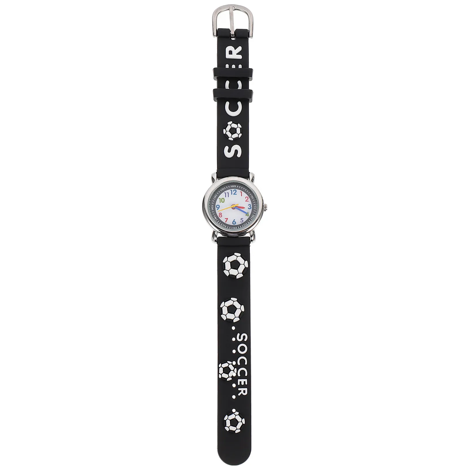 Gift Watch 3D Cartoon Quartz Movement Clear Number Markings Large Dial Adjustable Strap for