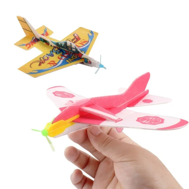 Avión de juguete planeador volador hecho de espuma, rellenos de bolsas de fiesta, juego de juguetes para niños, bricolaje, mano, 1 pieza