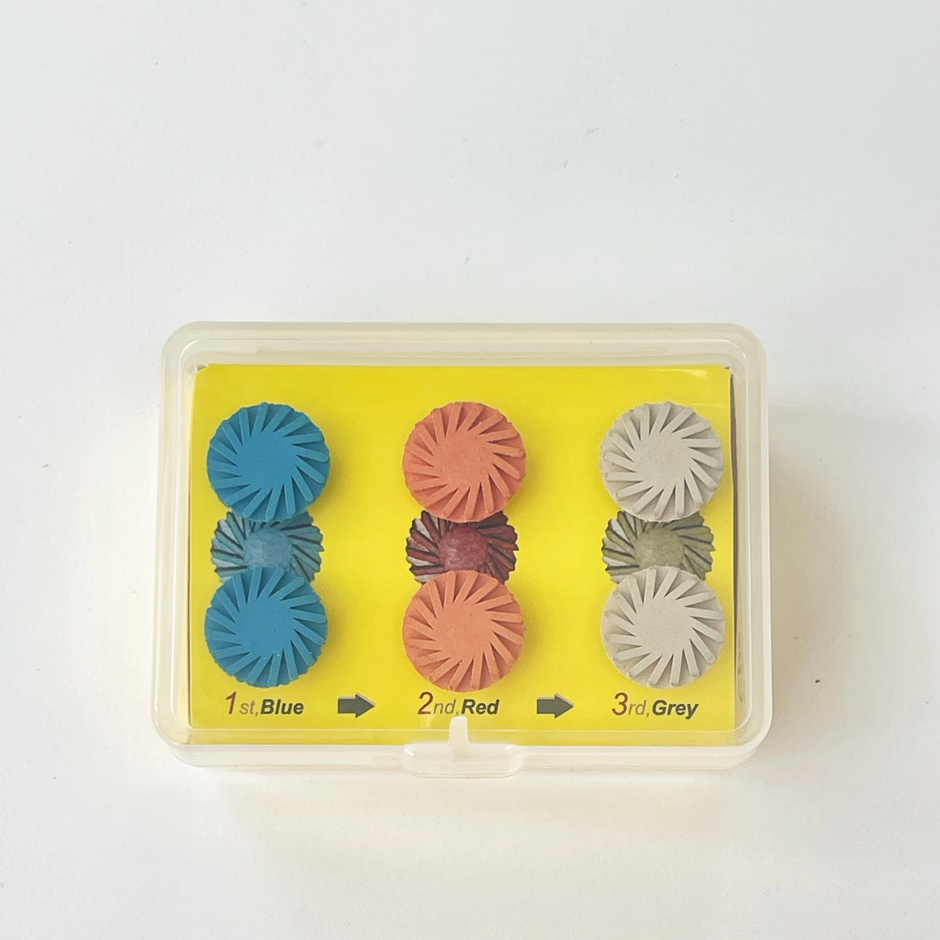 แผ่นขัดเรซินคอมโพสิต 6 ชิ้น, ล้อขัดยางขนาด 14 มม., ล้อไซโคลน 3 สีพร้อมก้านทอง, เส้นผ่านศูนย์กลางก้าน 2.35 มม., สำหรับโลหะอ่อน, ไม้, หิน, พีวีซี, หยก, กระเบื้องเซรามิก, หินอ่อน, พลาสติก, อาเกต, แก้ว, คริสตัล, โลหะที่ไม่ใช่เหล็ก