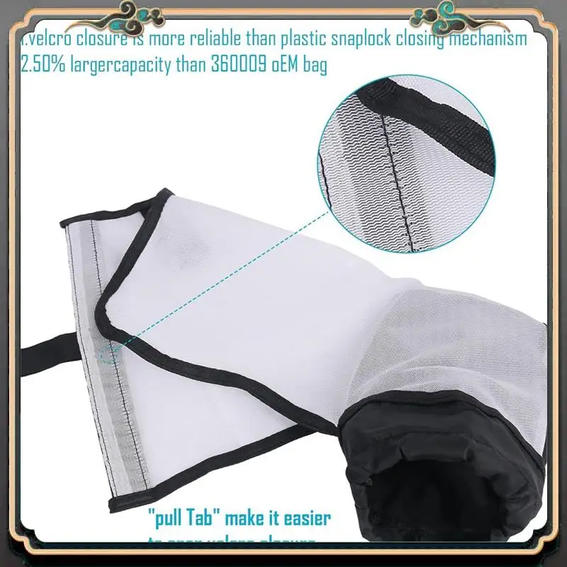 B11A-2Pcs حقيبة منظف حمام السباحة لمنظف حمام السباحة الأوتوماتيكي Pentair Racer 360228 & LS 360330، كيس تنظيف حمام السباحة المكنسة للحطام