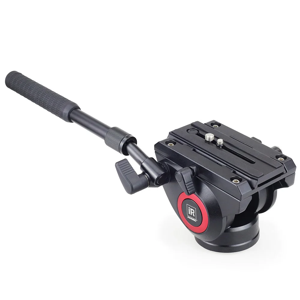 INNOREL H80 Hydraulic Fluid Tripod Head Panoramic Video for Camera Tripod Monopod Slider Stabilizer with Quick Release Plate