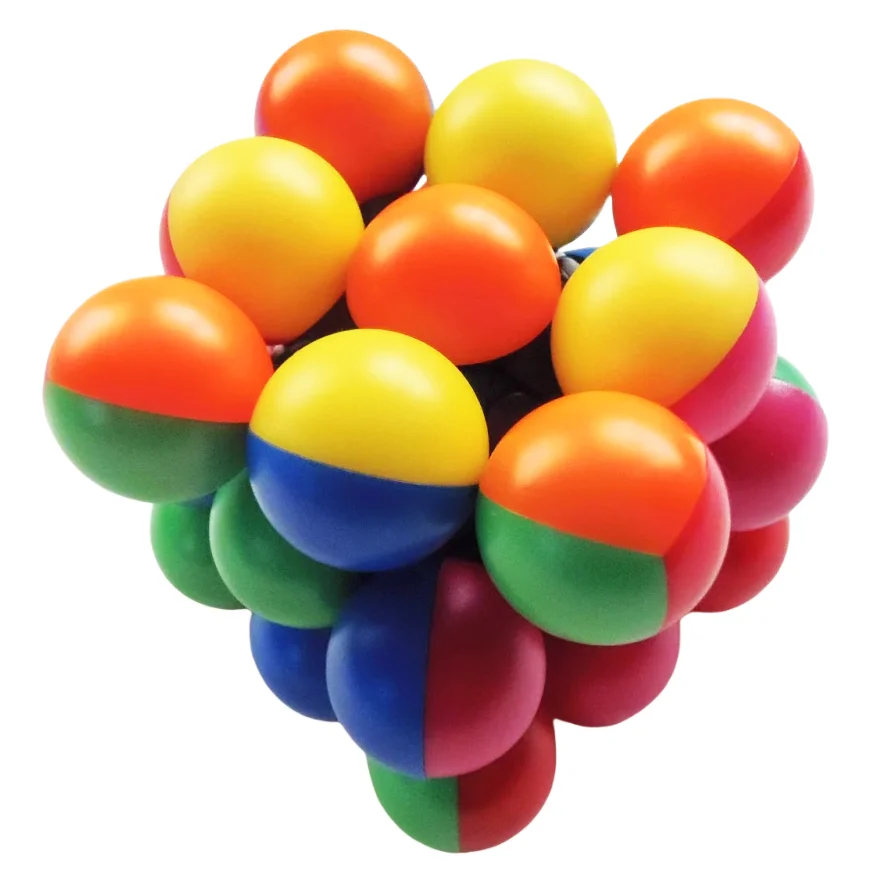 Cubo de bola de bienestar de Meffert, cubo mágico de velocidad, rompecabezas de forma extraña, cubo sin pegatinas, juguetes de rompecabezas