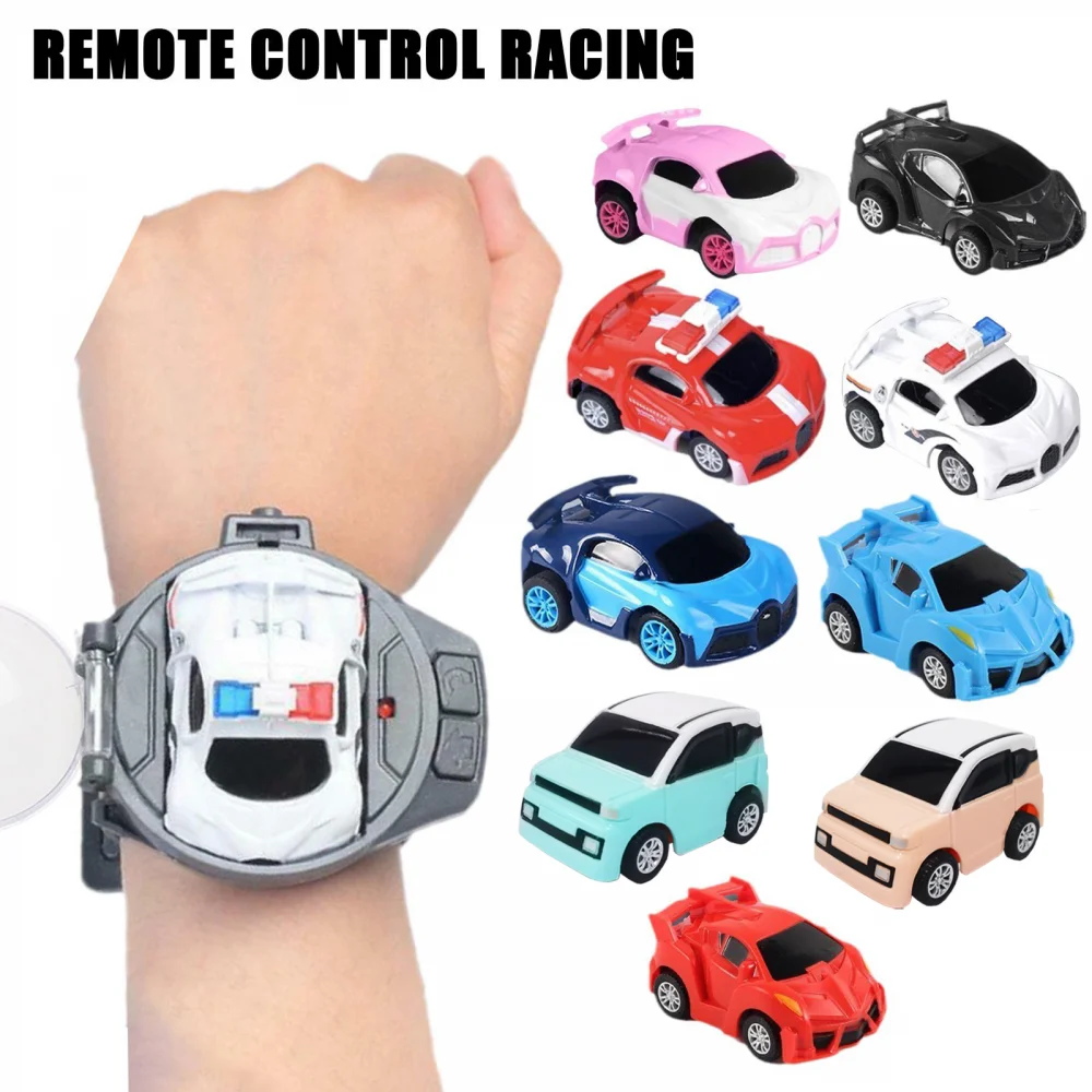 Mini montre électrique de course 2.4G, voiture télécommandée, véhicule Portable, jouets pour enfants, cadeaux de noël, jeu d'interaction Parent-enfant