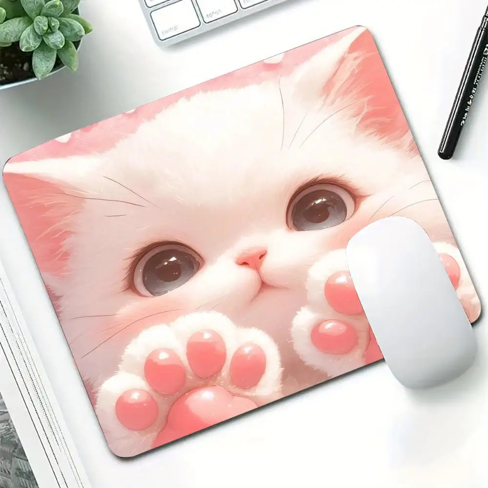 

Cartoon Cat Claws Small Mouse Pad Gaming Laptop Mousepad Gamer Carpet Keyboard Mat Desk Protector Anime Cartoon Mause Pads 18X22