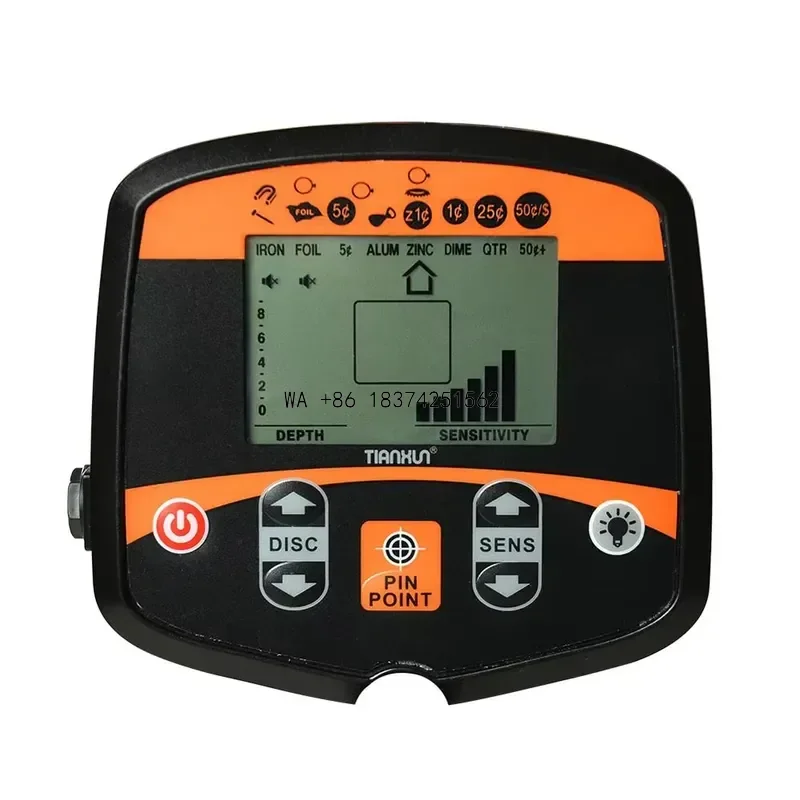 Wmwmnu for Professional High Depth 2.5m Underground Metal Detector LED Flashlight TX960 Digger Treasure Hunter PinPointer