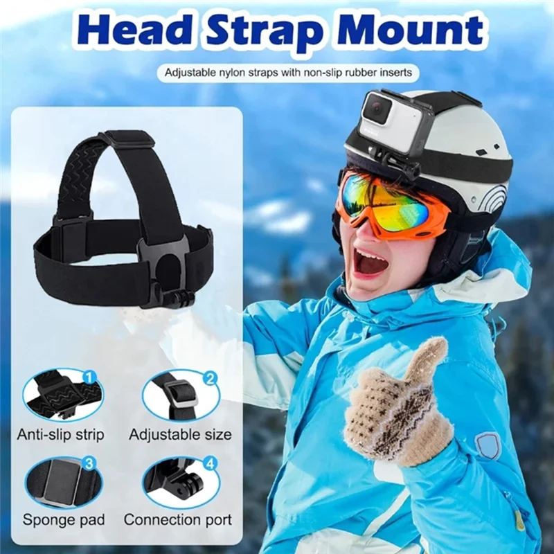 ABSQ-الكاميرا الرياضية حزام الصدر زاوية خاصة الهاتف المحمول على الصدر لهاتف Gopro Osmo تعزيز الاستقرار