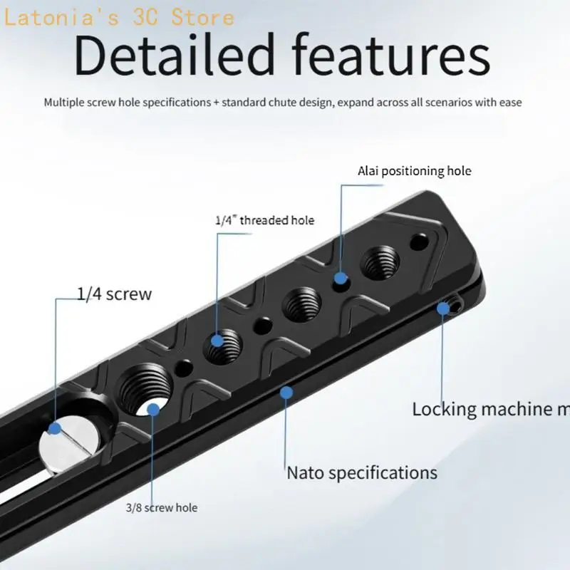 Precise Engineered Aluminum Slide Bracket Offering Improved Stability And Support For Heavy Duty Cameras X3UB