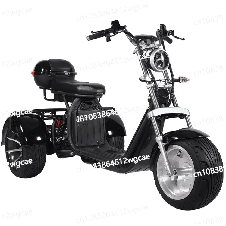 Double Seat Adult Electric Scooter 2000w 3 Wheel Fat Tire Electric Bike Kit Electric Tricycle