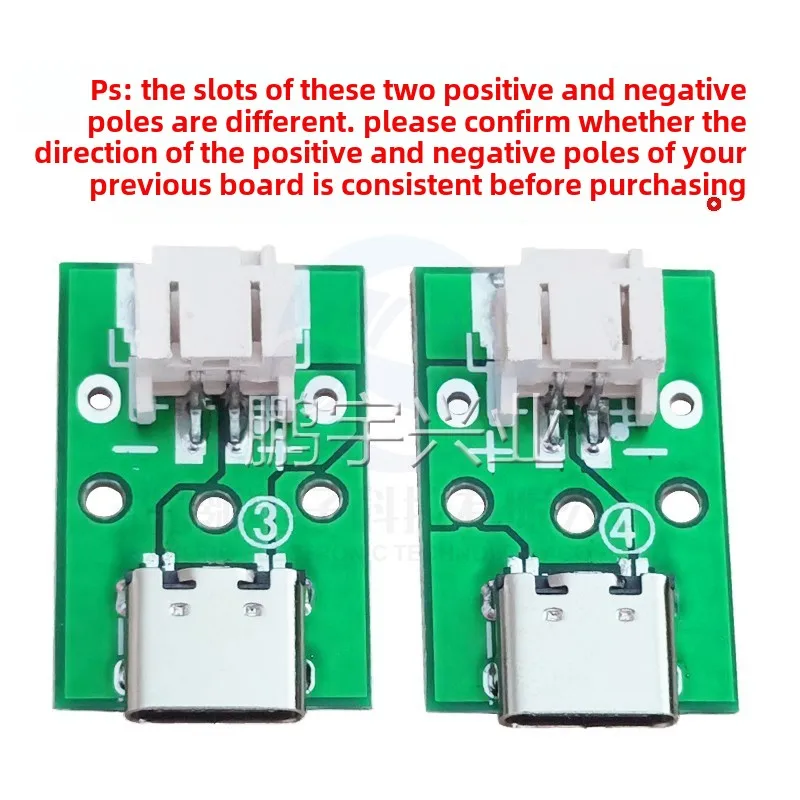 5 Stück TYPE-C weibliche Sitzprüfplatte Datenkabel-Adapterplatine USB-Steckdosenleiste auf 1,25/2,0/2,54 mm Abstand