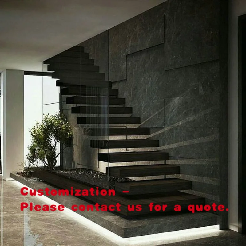 custom.Floating Staircase Cantilever Stairs Modern Stairs Steel Oak Stairs