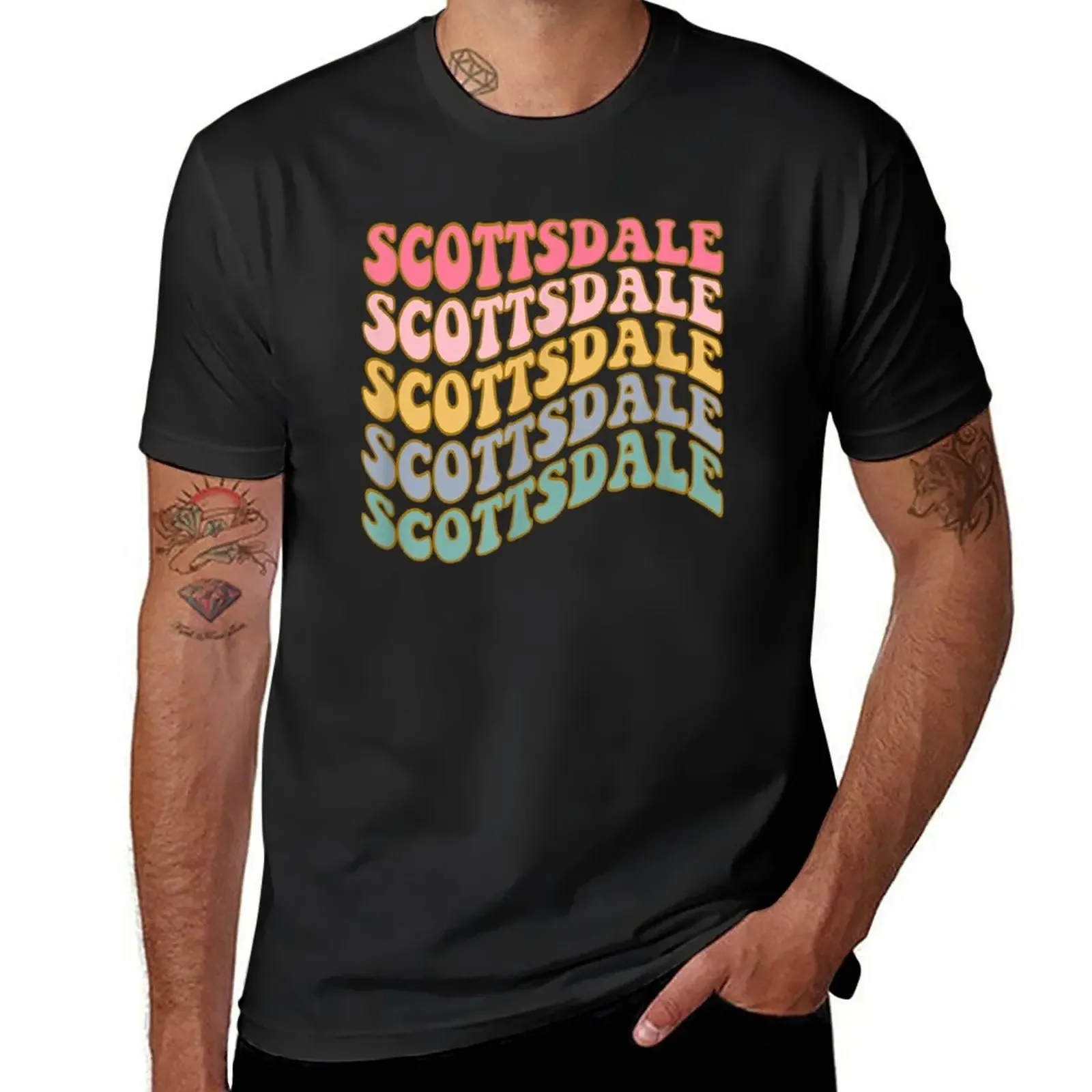 

New Scottsdale Bachelorette Retro Bride Bridesmaid Favors Women T-Shirt Blouse sweat shirts mens plain t shirts