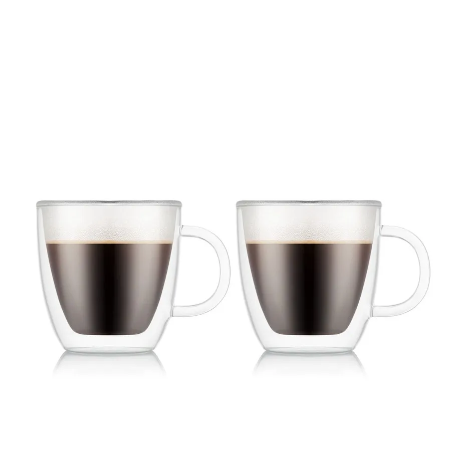 

Bistro 2-Piece Double Wall Espresso Mug 5 oz glass