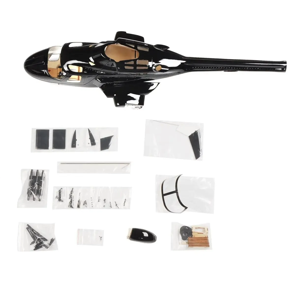 Roban 470 Größe Airwolf Hubschrauber Rumpf Glasfaserkörper Copter Abdeckung