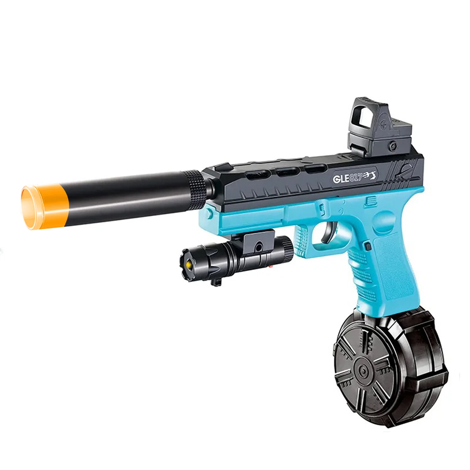 電動と手動のモードと3つのマガジンを備えたジェルボールトイピストル。ホリデーギフトに最適（弾丸なし）