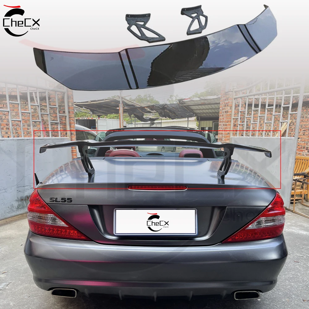 

Задний спойлер из искусственного волокна для Mercedes Benz SL Class SL300-SL550 2004-2019 годов, крышка багажника, внешние аксессуары для автомобиля, заднее крыло