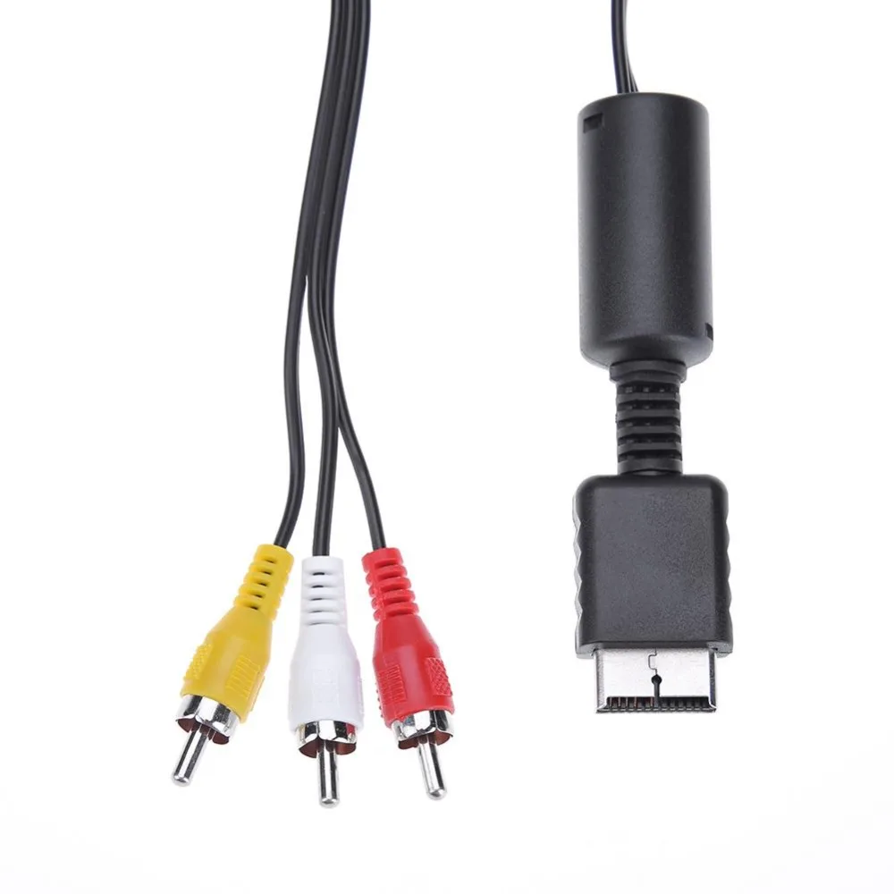 Useful for Playstation PS1 PS2 PS3 6FT Cable Cord Wire Audio Video AV Cable TV Lead Cable Cord RCA