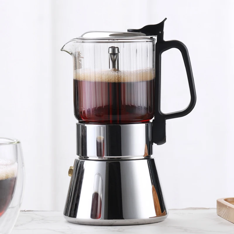 

Borosilicate glass stove Moka pot Coffee machine Transparent stove Coffee machine Moka pot
