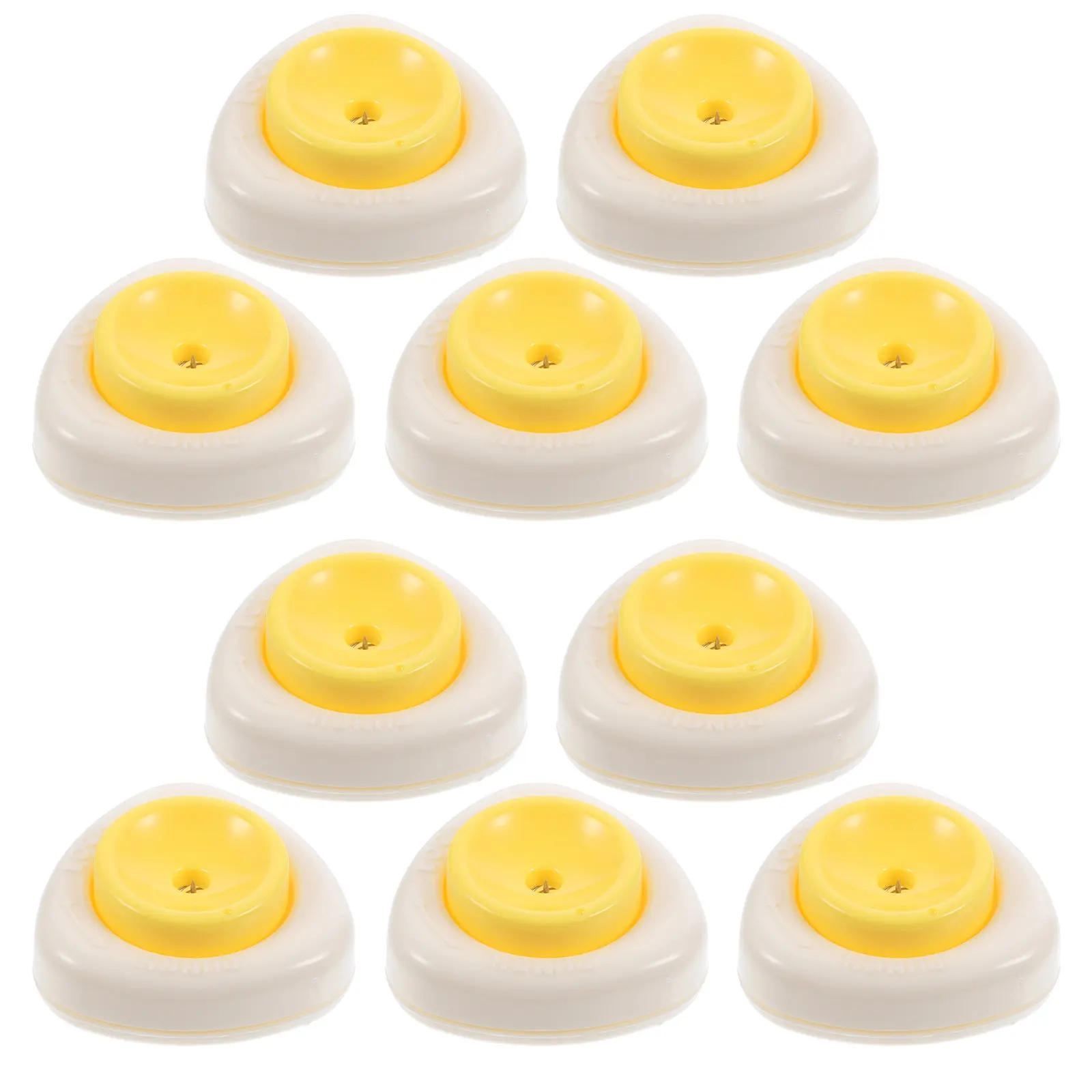 10Pcs Egg Piercer Plastic Manual Hole Puncher Sturdy Base Safety Lock Clean Holes for Hard Boiled Eggs Kitchen Gadget